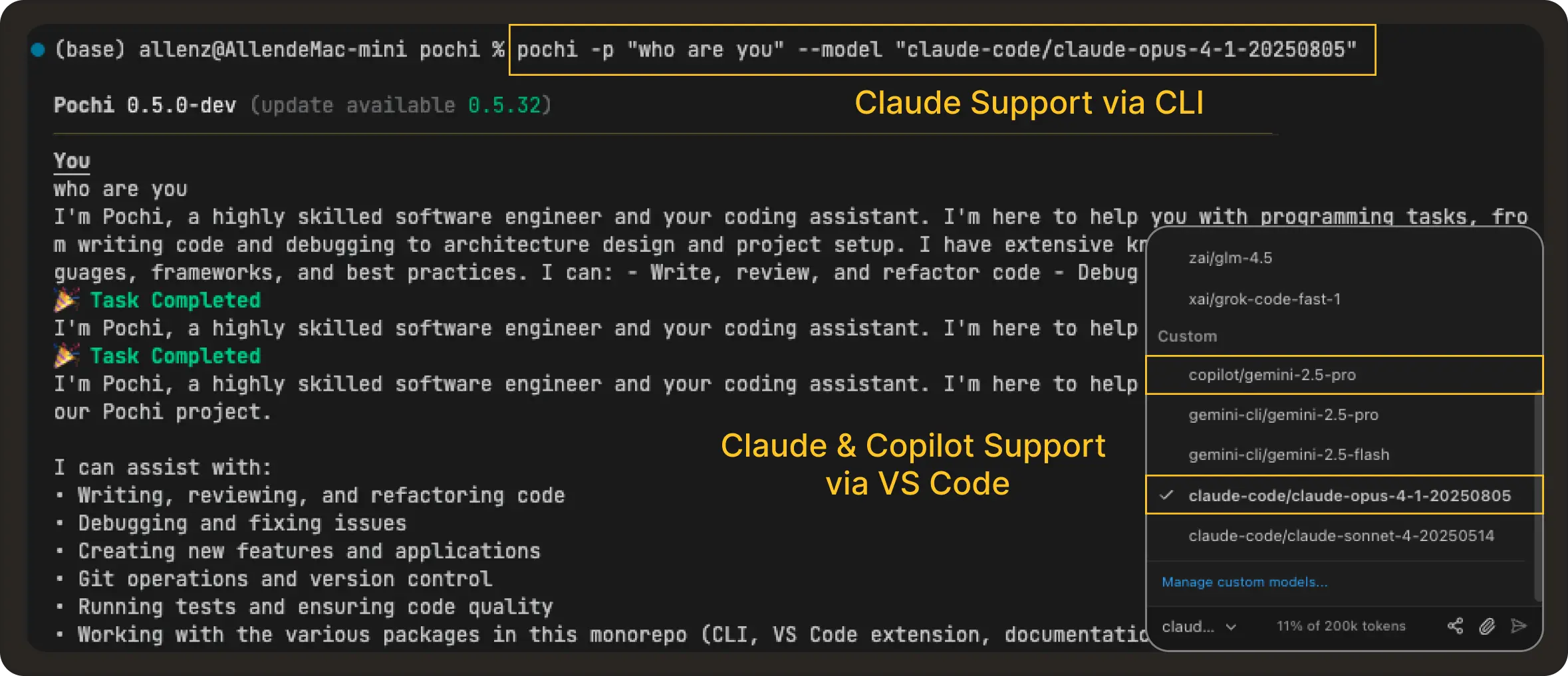 Claude Support