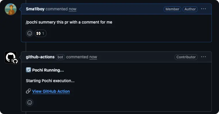 Comment example
